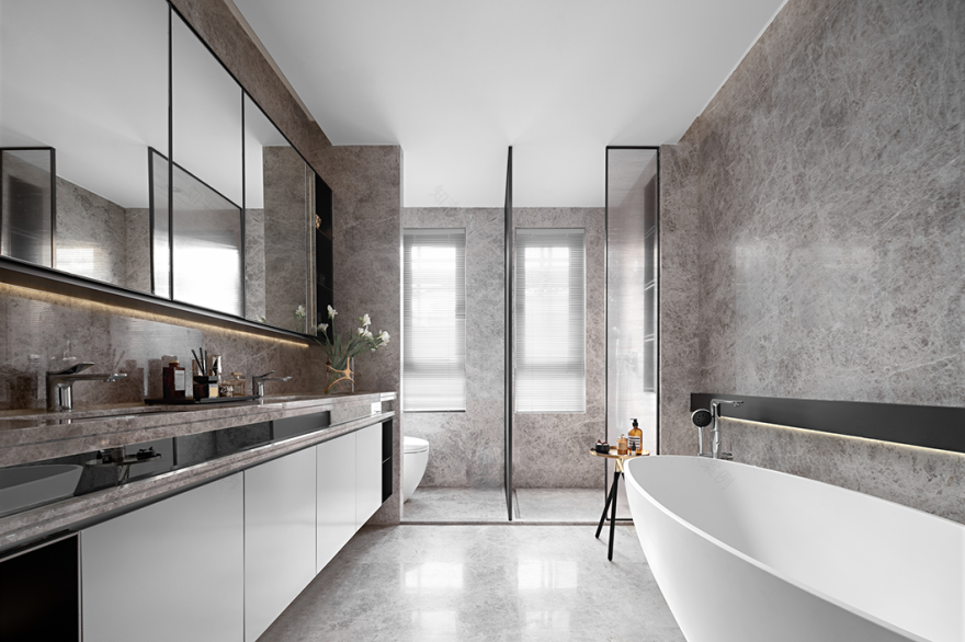 蓝调大平层 · 现代艺术与生活的完美融合丨中国台州丨壹新设计,恩嘉设计-34