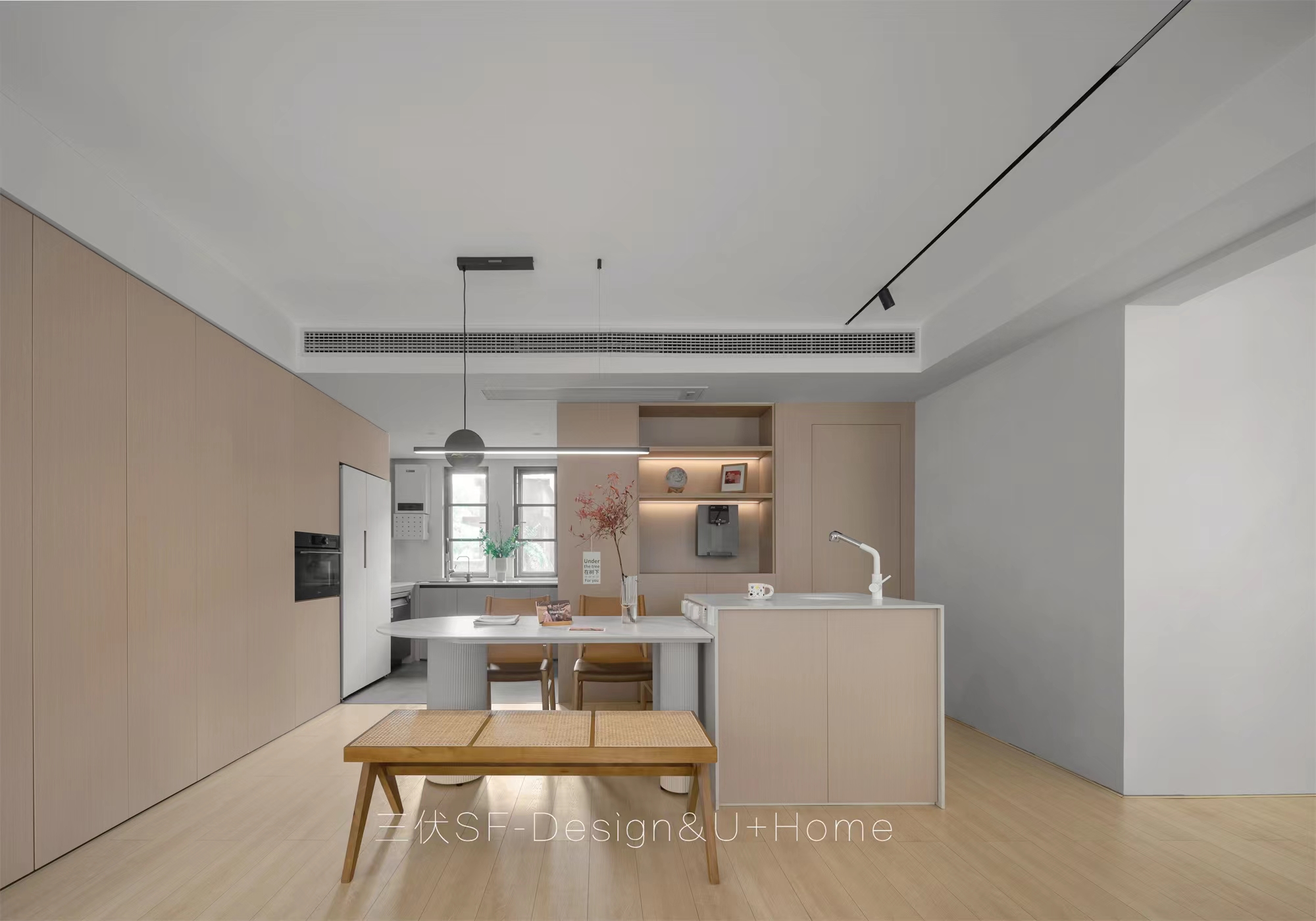 日系樱桃木++云朵奶油色家居空间设计-16