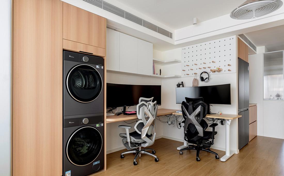 67㎡小家靠旋转电视墙，变出N种生活场景-15