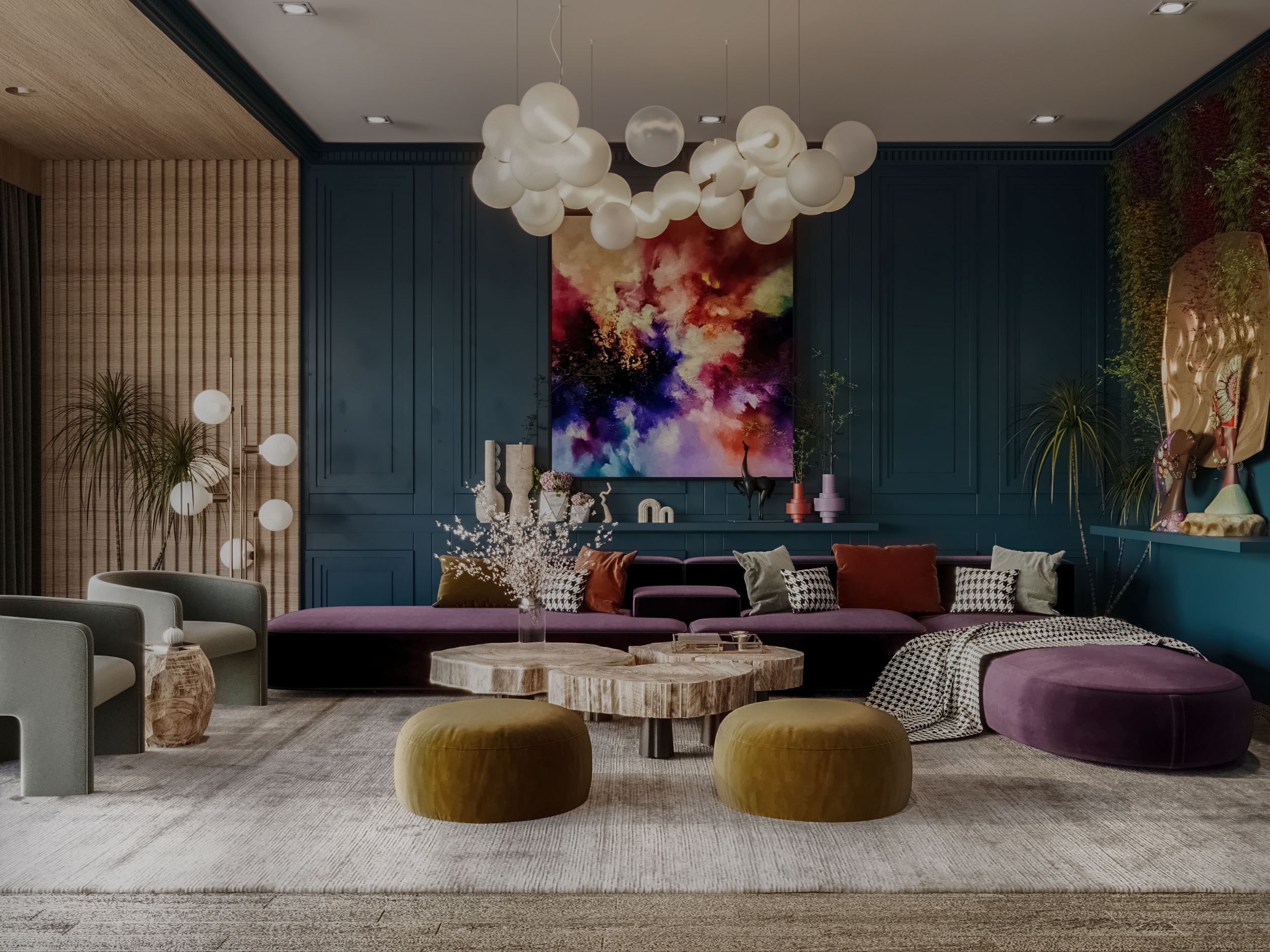 丰富多彩的场景 客厅设计丨salma shrief-10