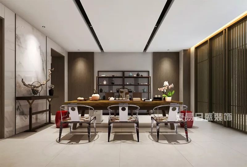 【现代中式】携一抹清透木色，筑一室墨韵书香-22