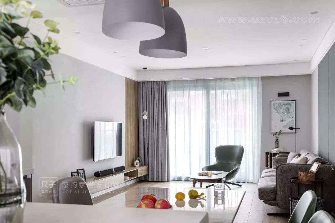 128㎡现代简约家,阳光餐厨区的魅力与生活阳台的巧妙改造-53