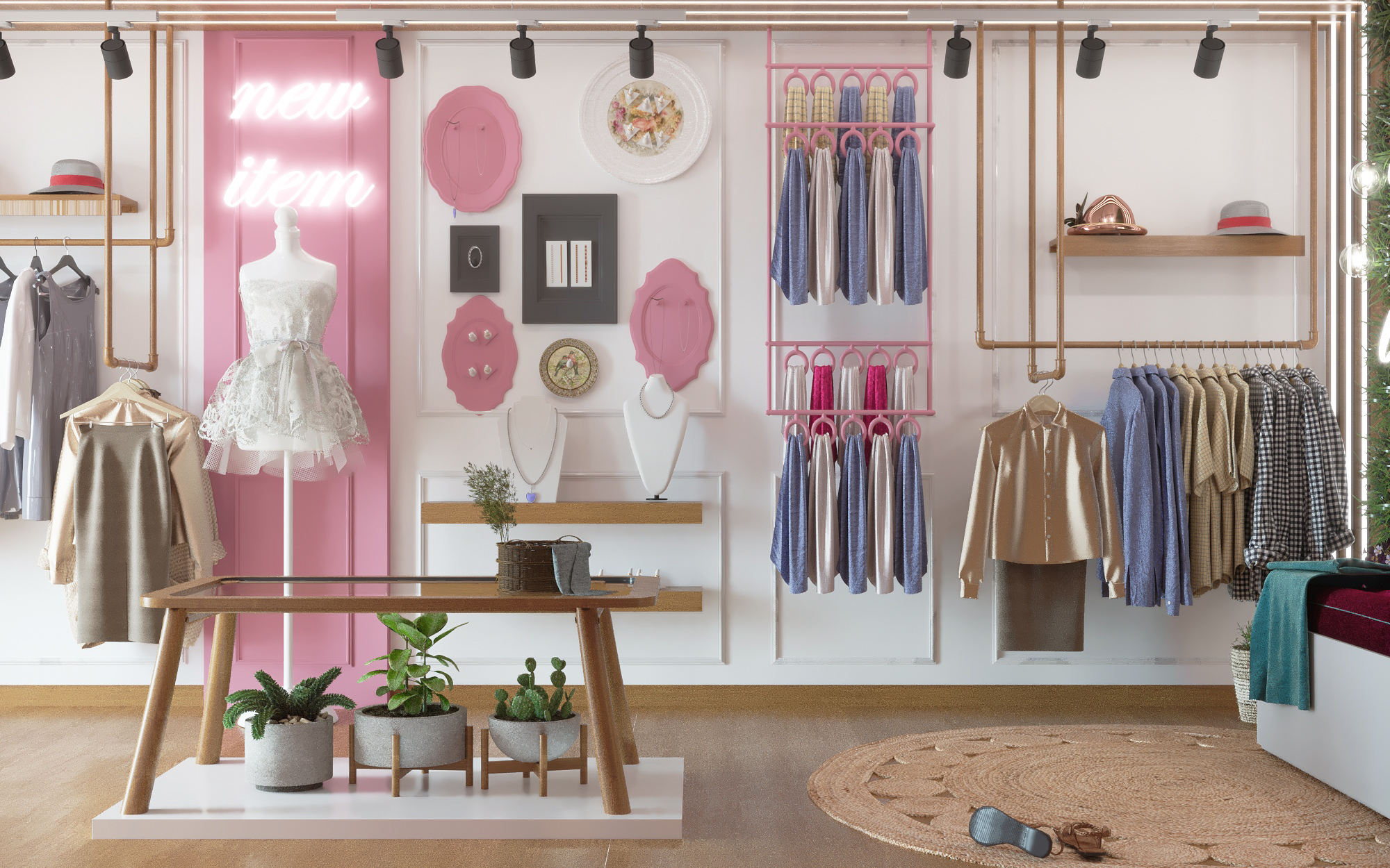 小型复古风格精品店设计-6