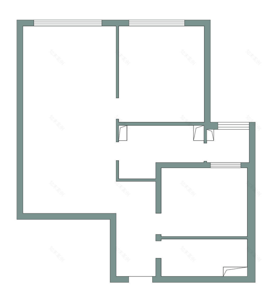83㎡木白两色简约家居空间设计丨研筑国际-14