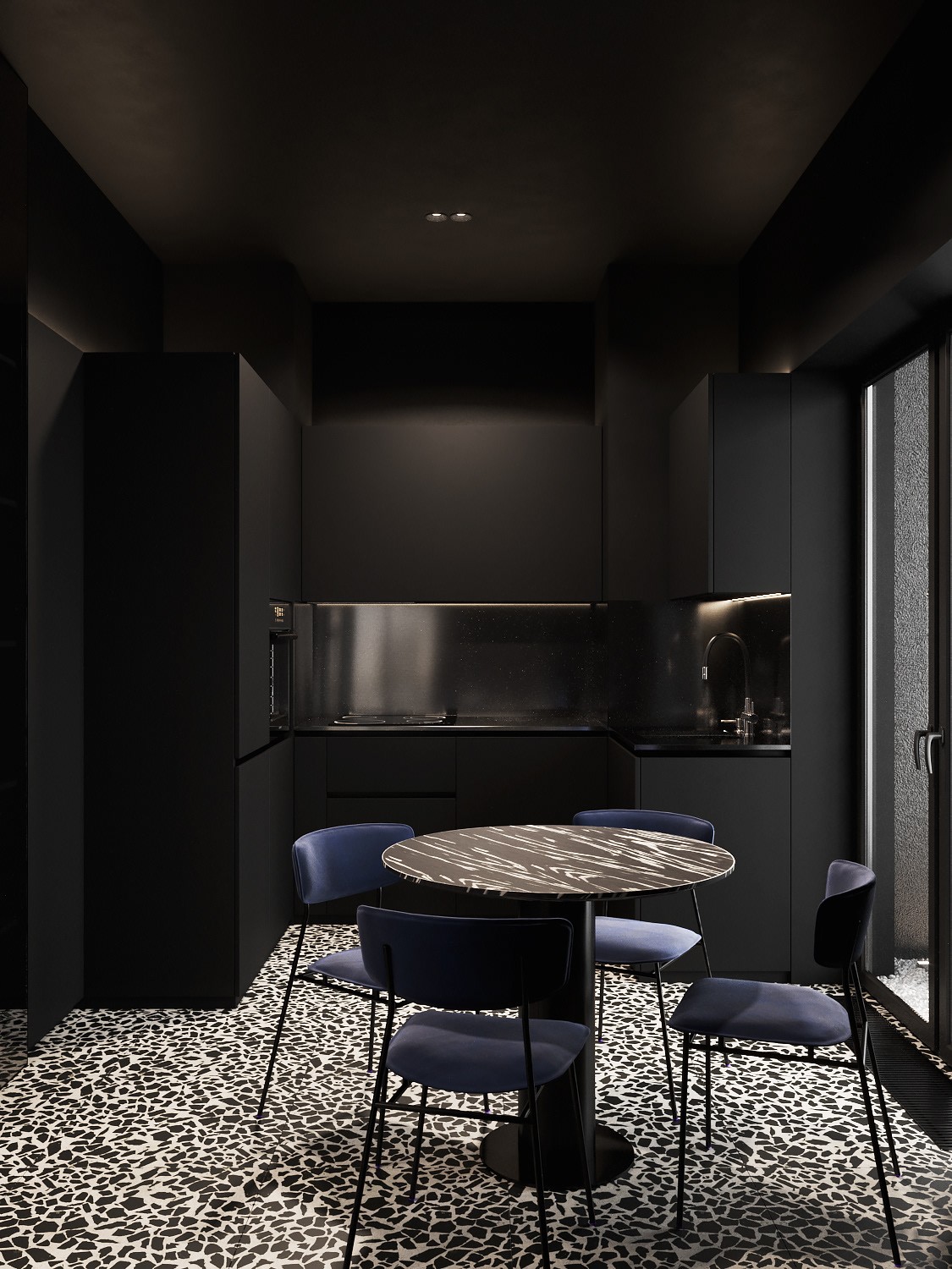 深色系小空间公寓设计 超酷！-5