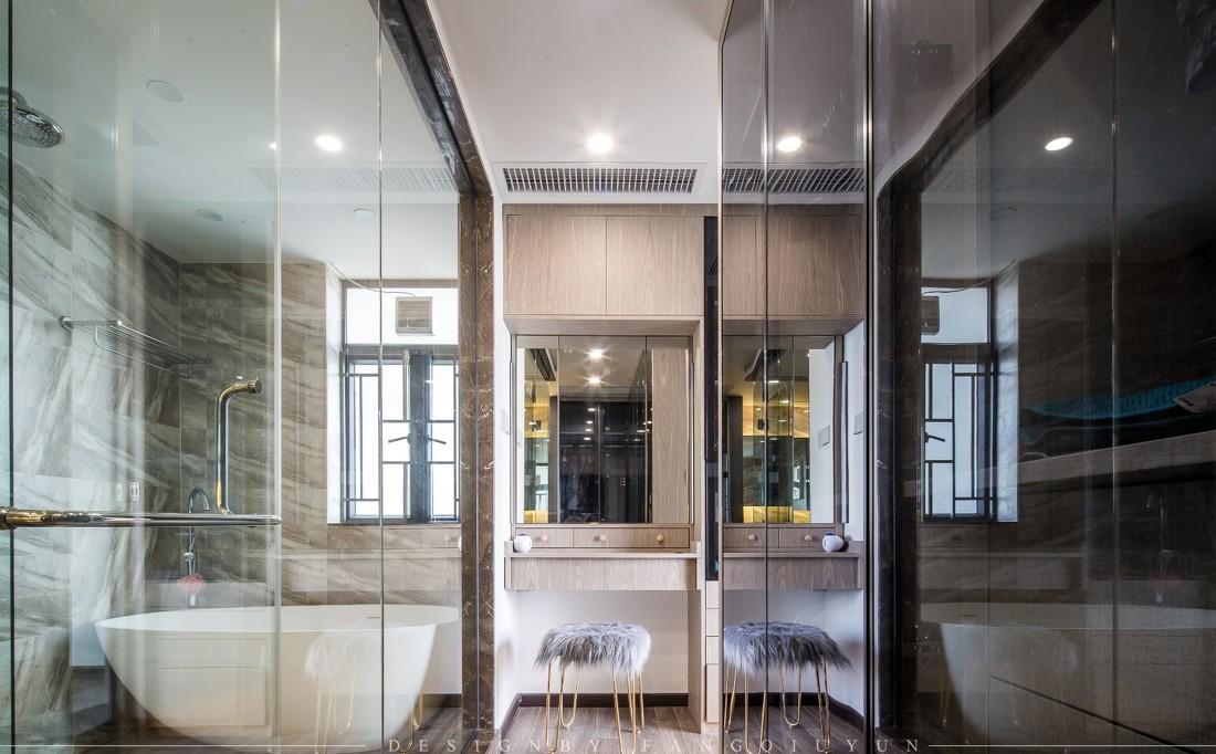 灰色调开放式家居设计,巧妙收纳空间利用-39