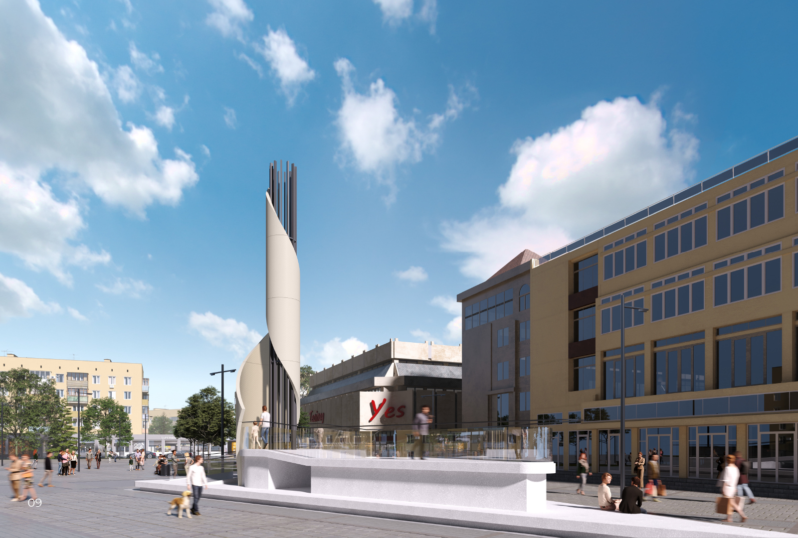 Leskovac新地标螺旋柱设计-0