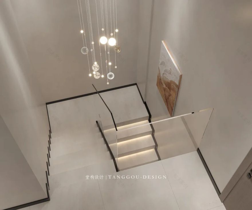 武汉现代简约别墅设计丨中国武汉丨堂构设计-38