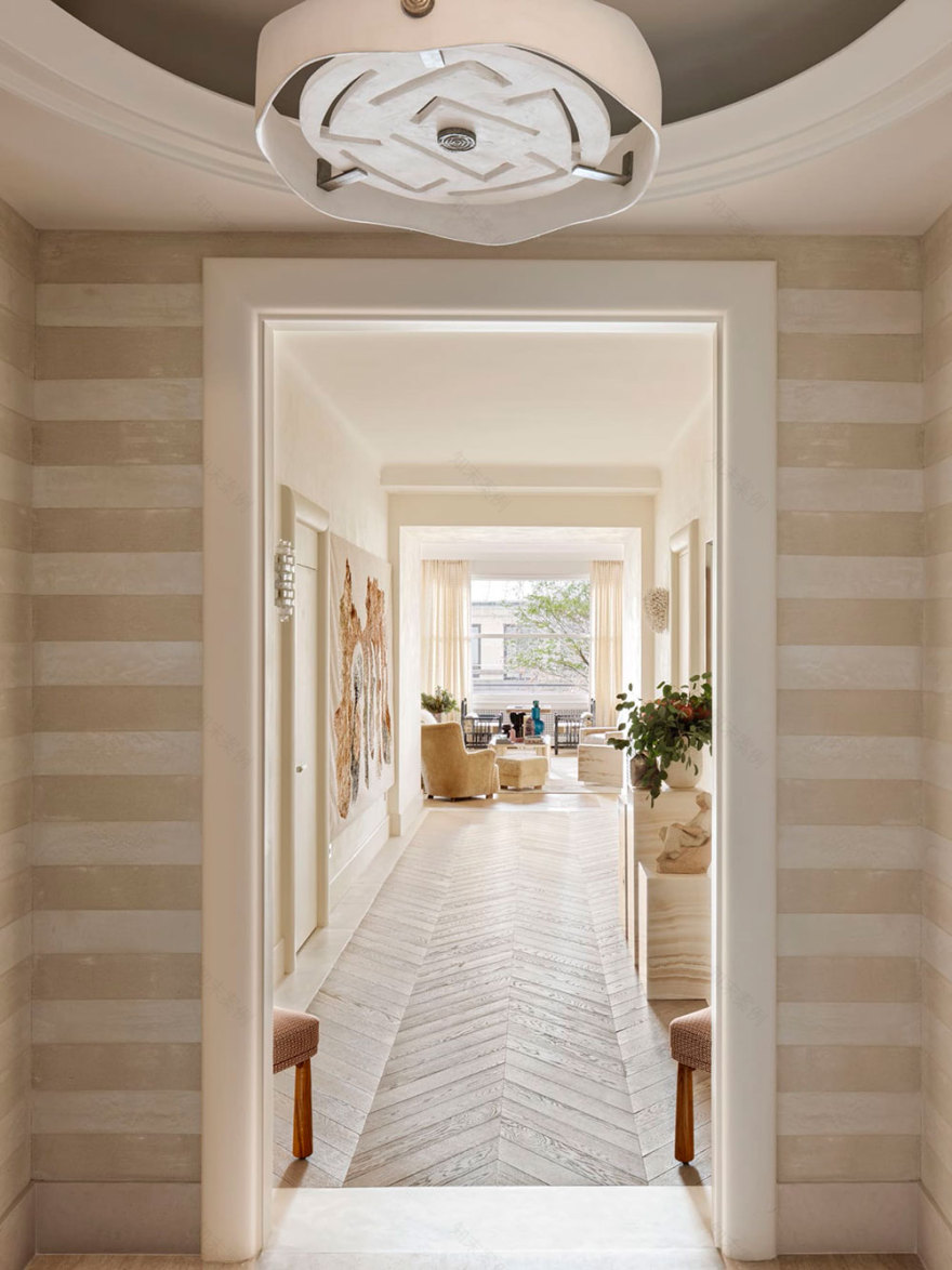 现代巴黎公寓设计中的温暖装饰艺术风格-18