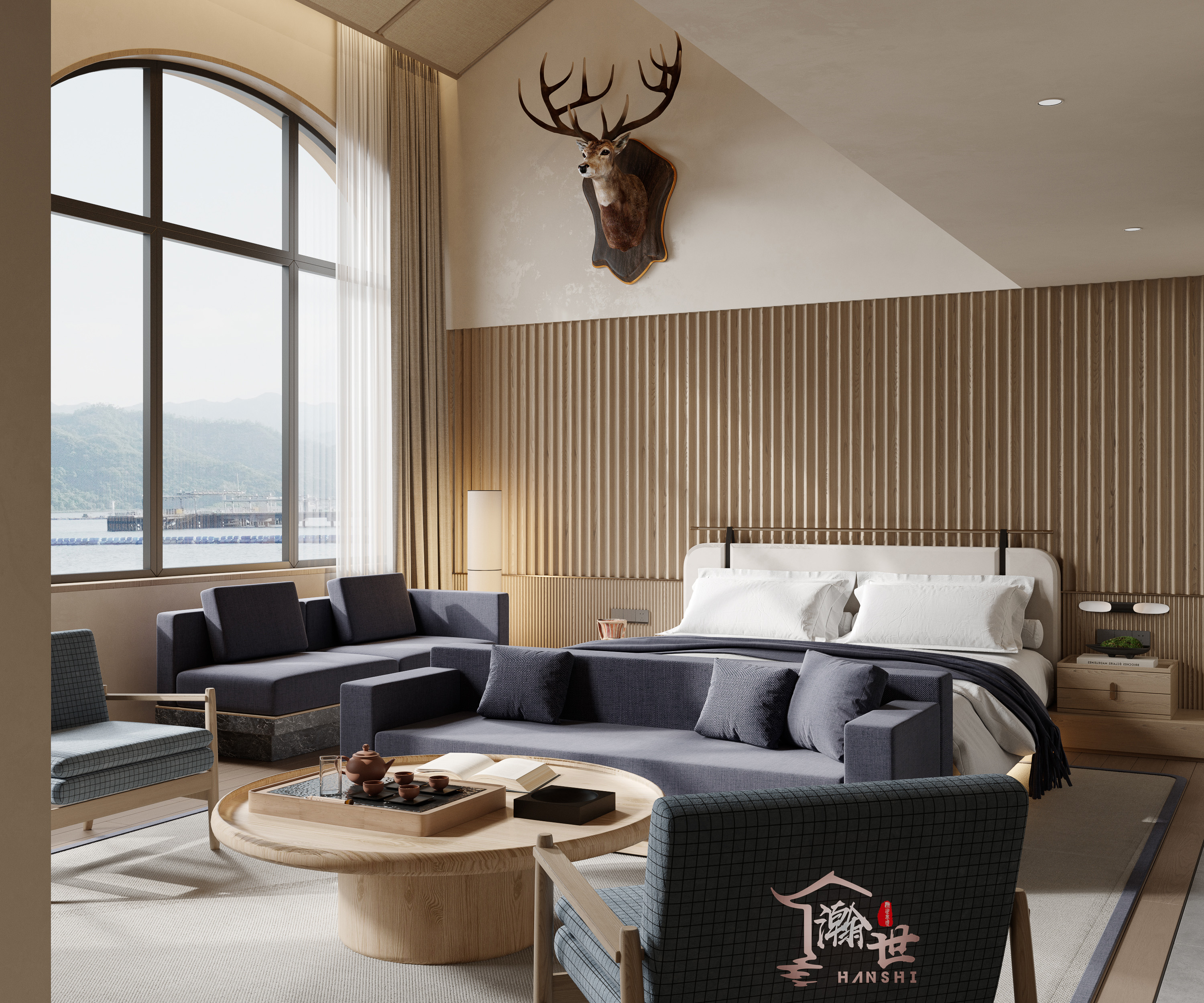 现代森林大酒店客房—瀚世展现高端设计魅力-3