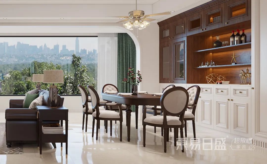 180㎡美式风叠墅设计，竟靠拱形门洞+跳色设计火出圈！-27