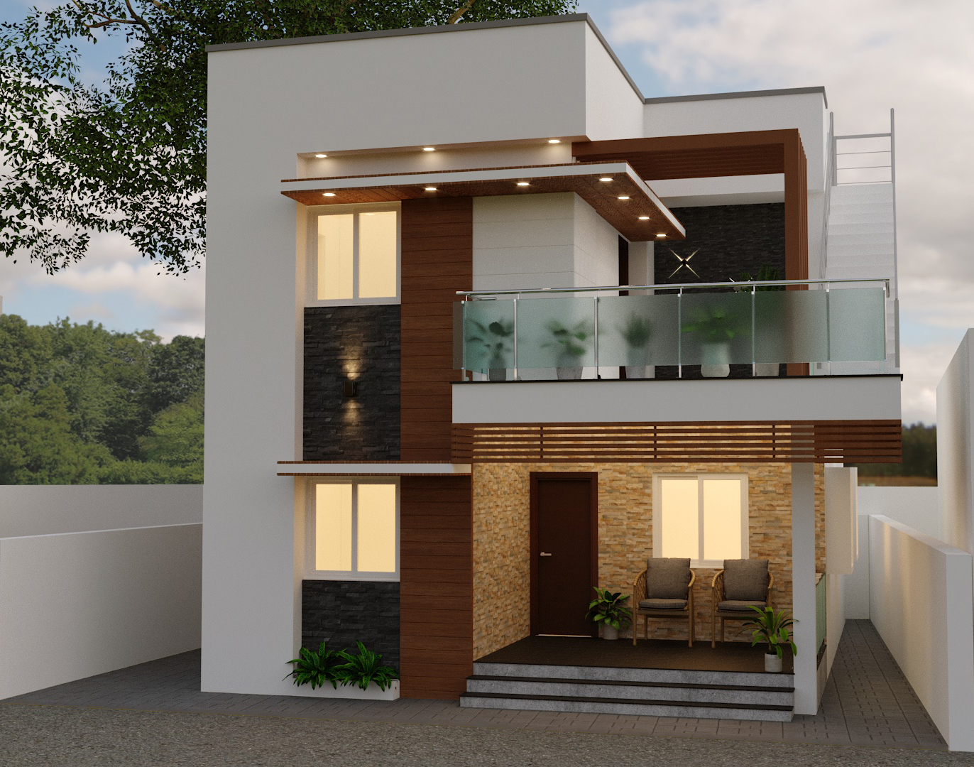 外部立面丨IndiaChennai丨TG Architects and Construction-18