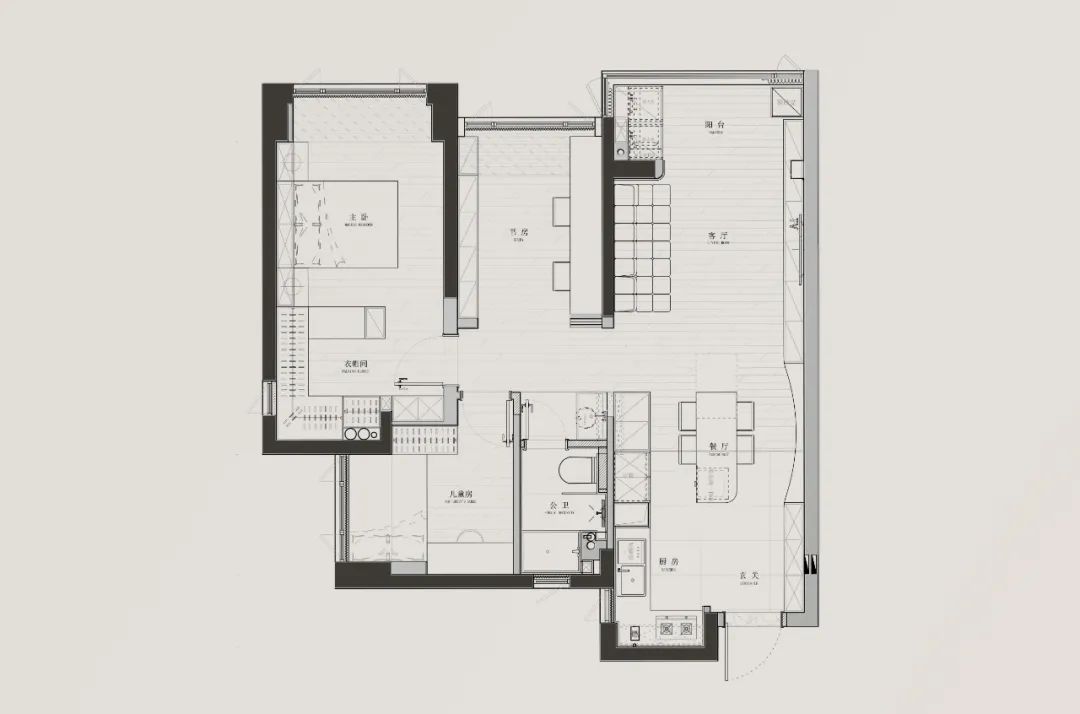 自然清新,功能优化的城市家居设计丨境相设计-61
