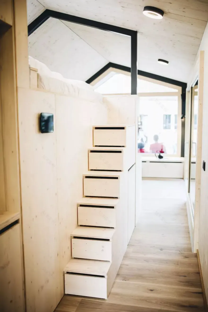 28 平米迷你太阳能小屋,可移动的温暖家园-7