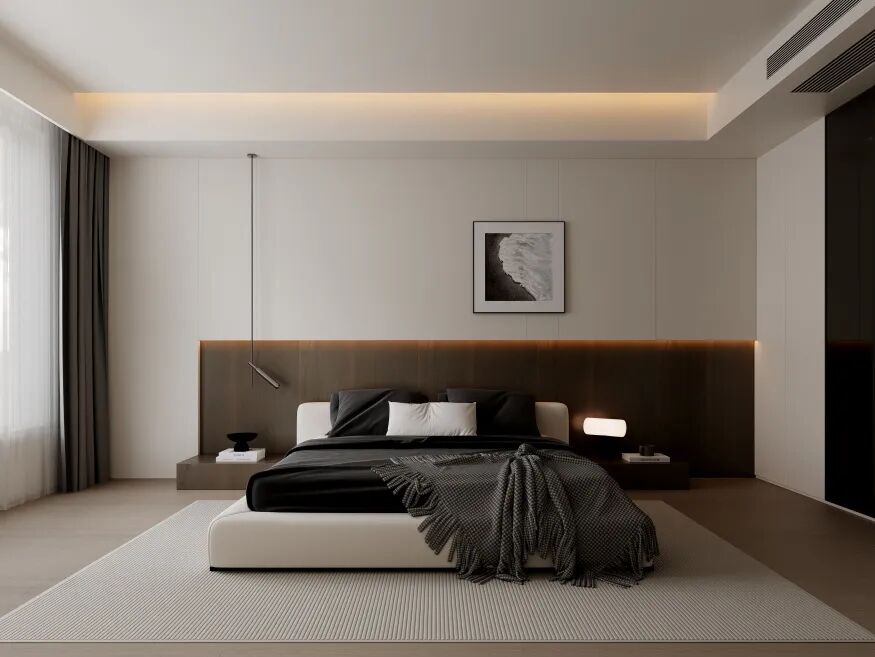 260㎡意式极简丨麓悦尚宸丨中国湖南丨纵向·空间设计-21