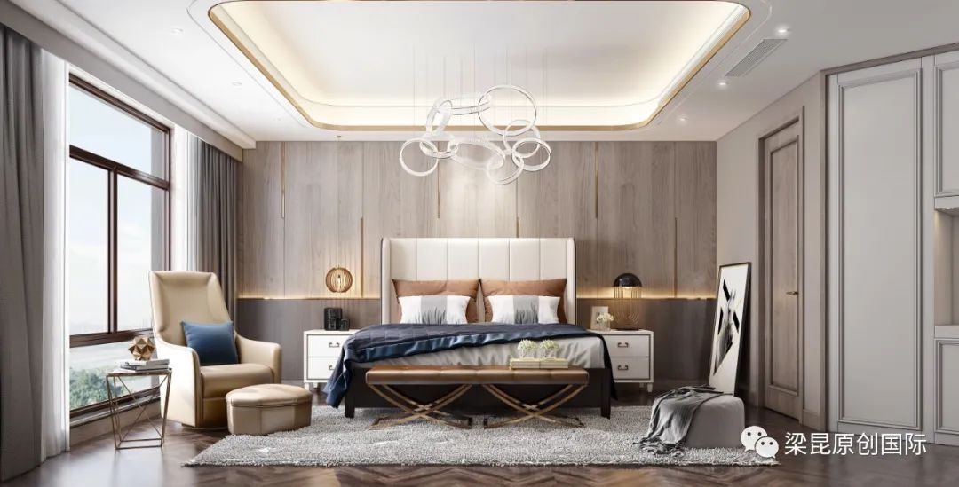 新外滩三代同堂的 272㎡美式轻奢之家-23