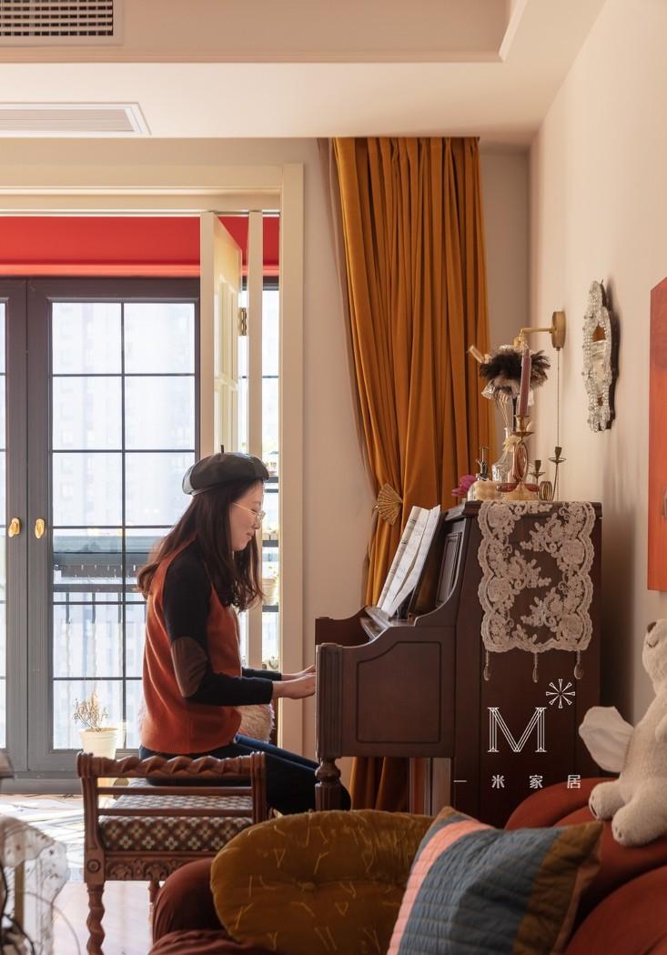 平层丨【一米家居】摩登与复古交织的旧时光-9