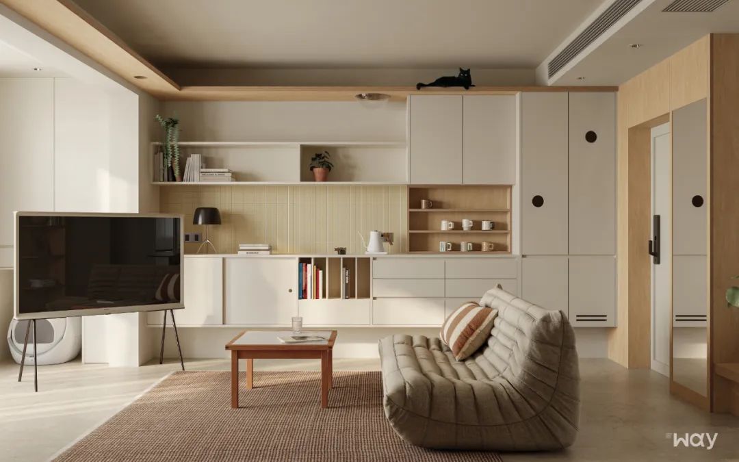 新作 · Mewtopia:66m² 人与猫的共享空间丨未止工作室-20