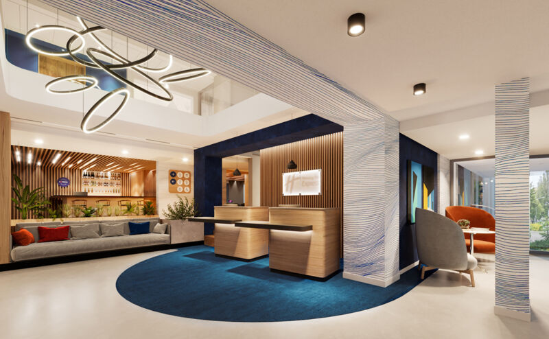 Holiday Inn E·press酒店室内改造扩建项目丨波兰卢布林丨KM rubaszkiewicz ARCHITEKCI-2