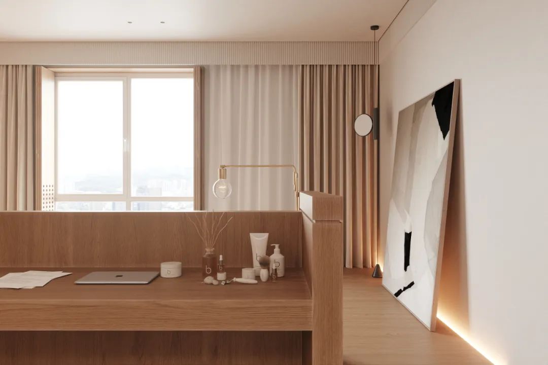 心灵归属之所，恣意的奶油系极简风 | 与空间设计-43