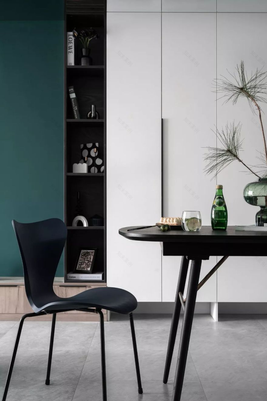 85㎡水电云立方套三双卫,绿色艺术空间的焕新设计-34