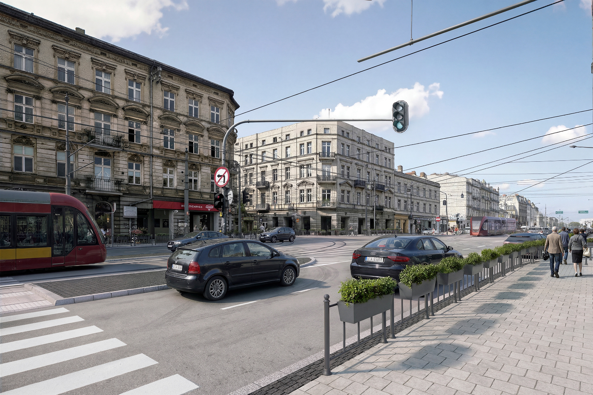 Łódź的Legionów和Cmentarna街道重建可视化丨波兰罗兹-10