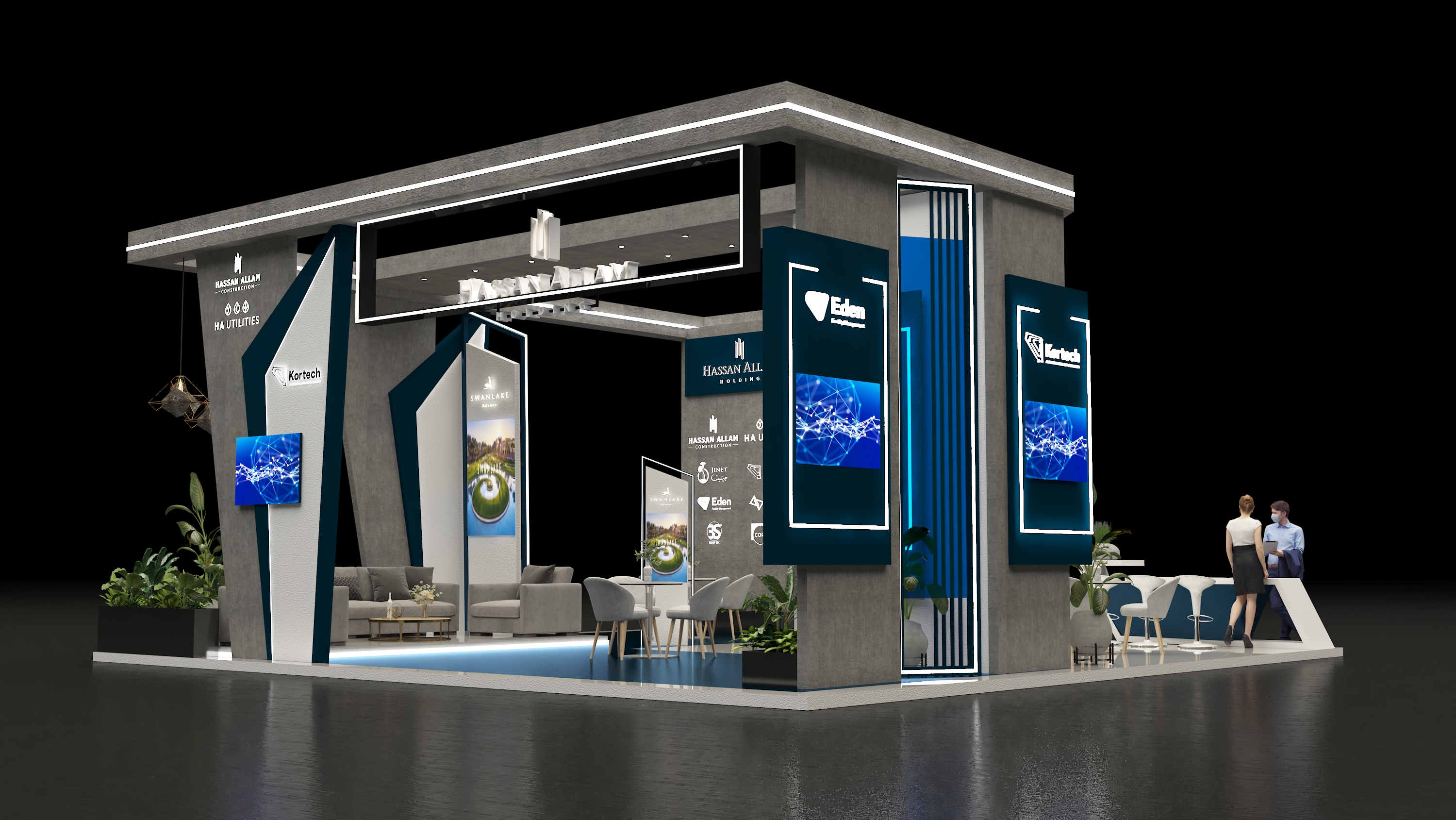 Hassan Allam 展位设计丨沙特阿拉伯丨Zoom Agency-13