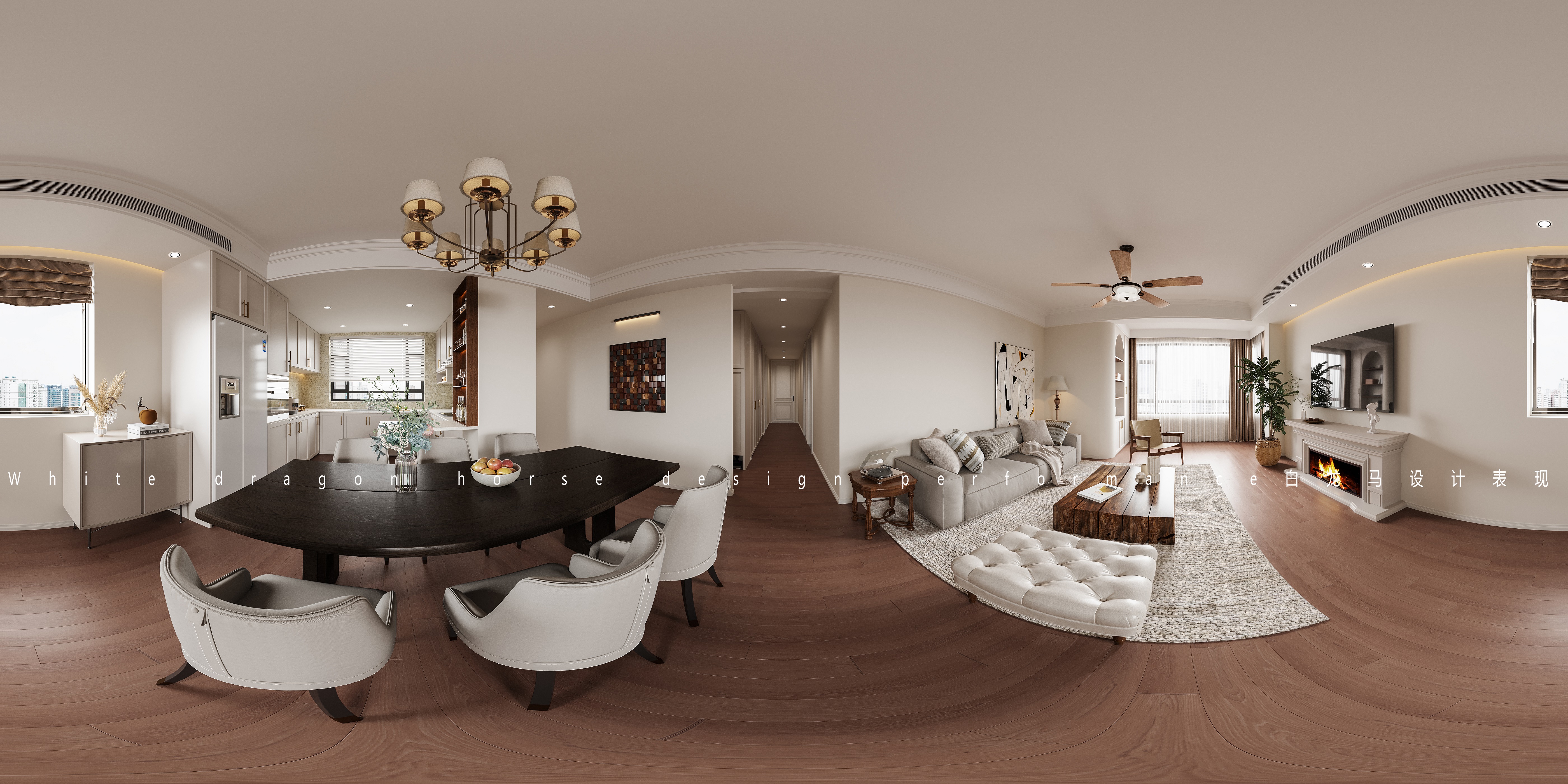 轻美式——白龙马效果图-3