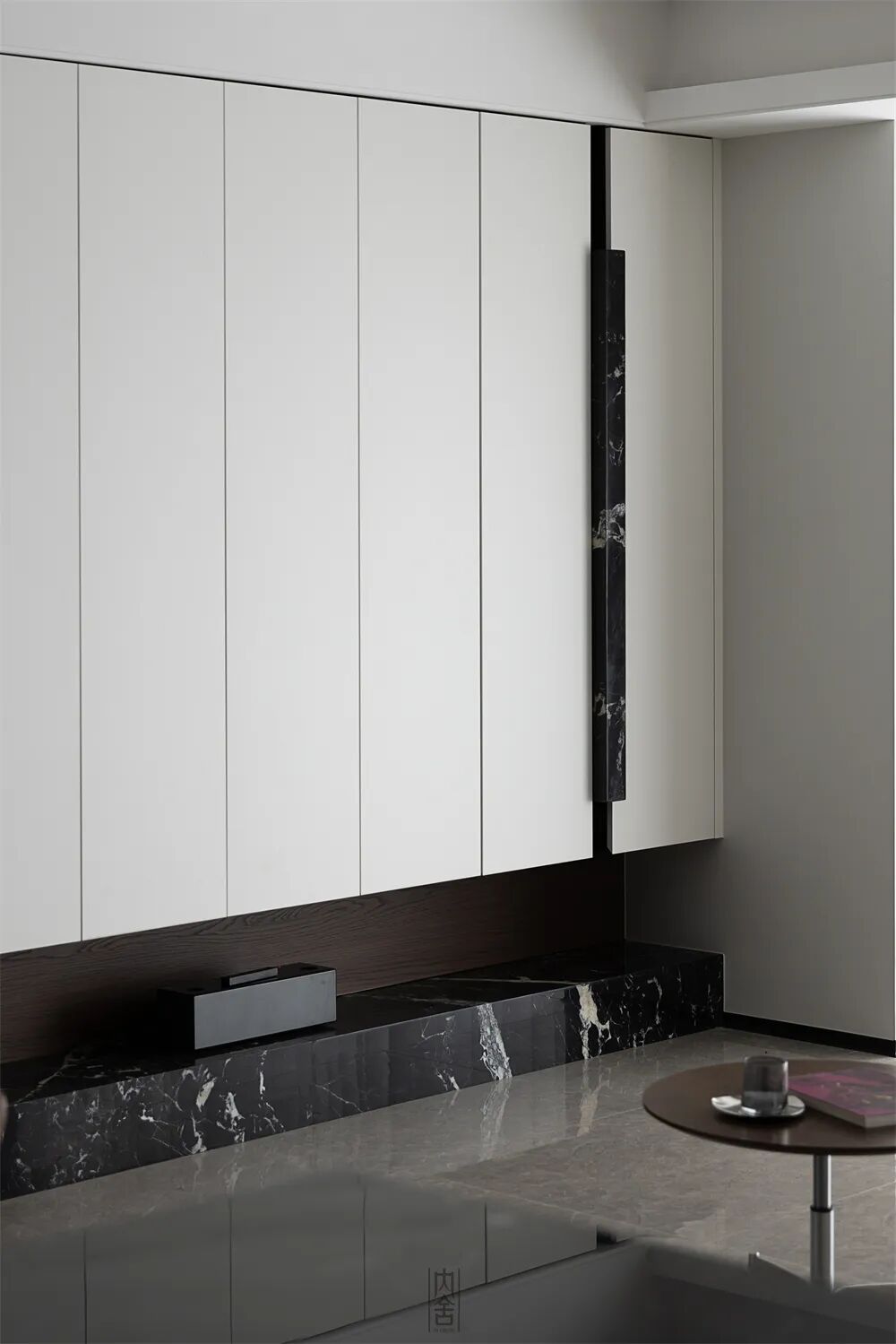 内舍软装丨147㎡极简风四居，经典配色感受有温度的家！-15