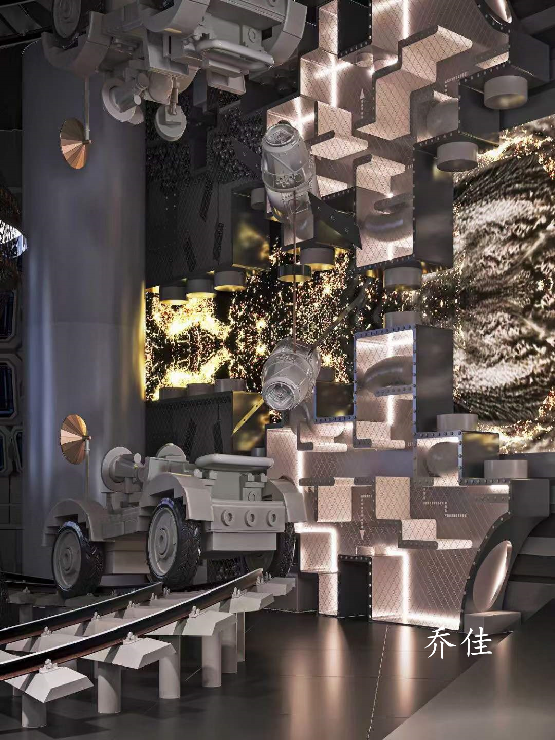 高科技游乐园高大上的感觉 ​#科技游乐场#工装设计-1