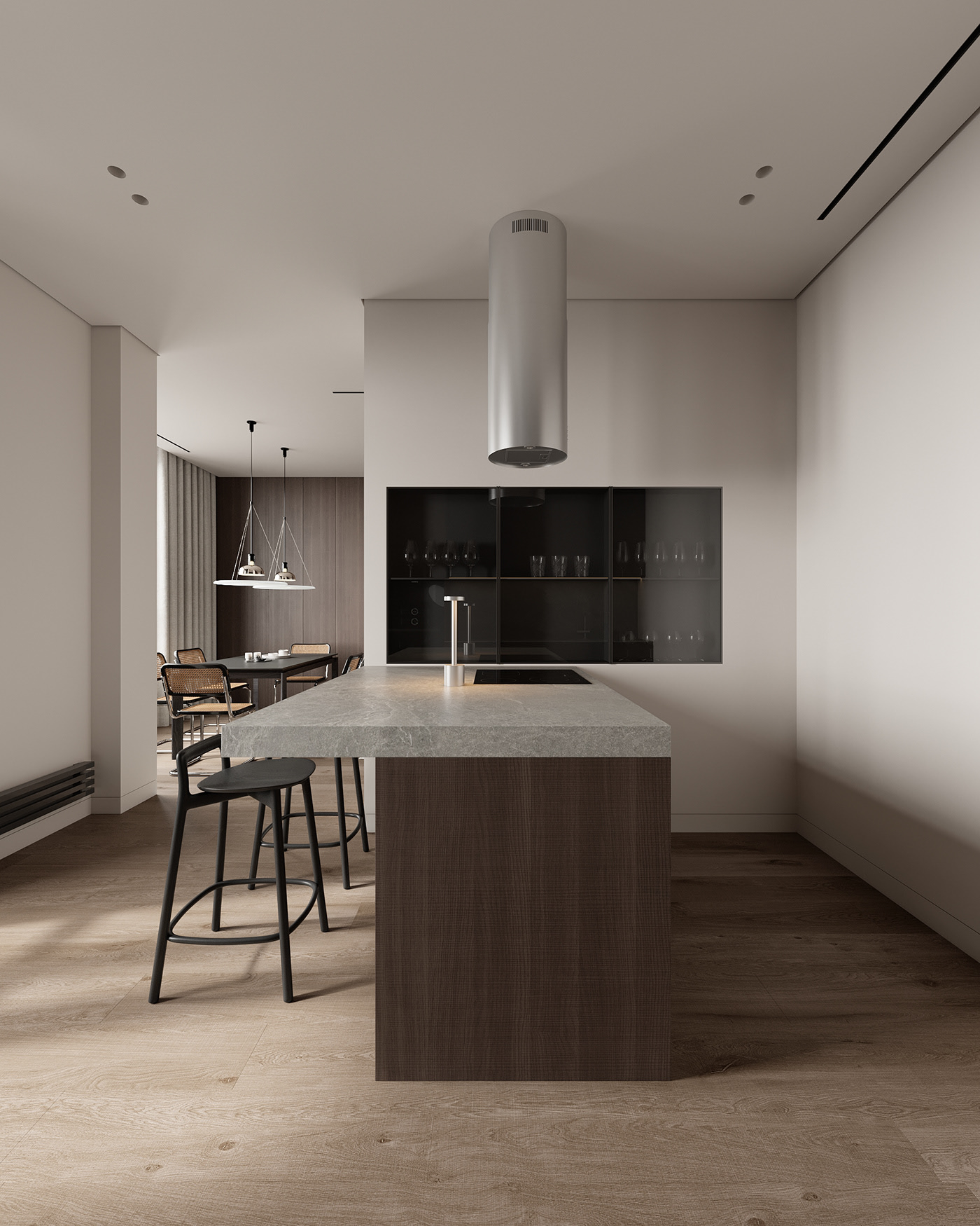 胡桃木灰调空间-18