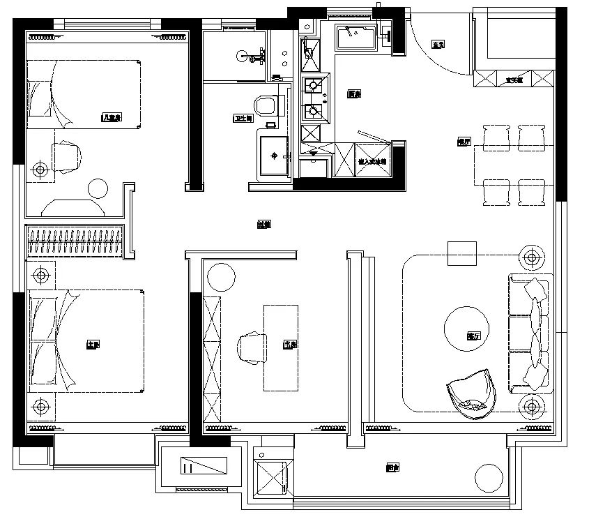 霸州隆基泰和观棠上境销售中心与样板间丨元禾大千-46