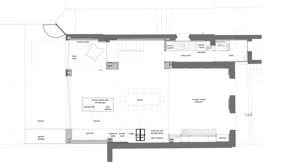 伦敦联排别墅的仓库风格改造-31