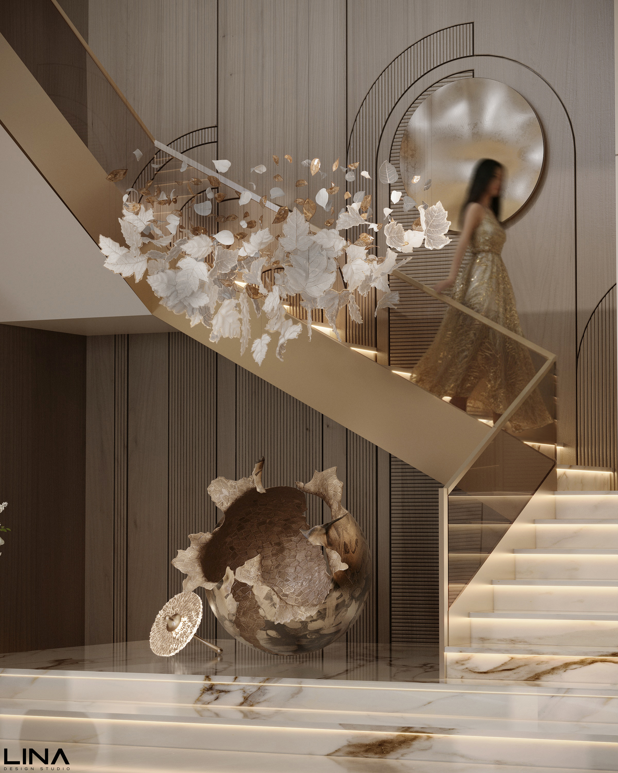 现代接待处设计丨沙特阿拉伯丨Lina Design Studio-8