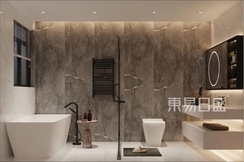 300㎡冷色调复式装修，360度无死角的美！-12