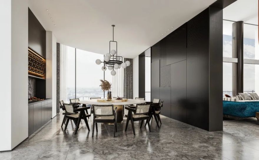 上海 1200㎡大平层,现代与自然完美结合-33