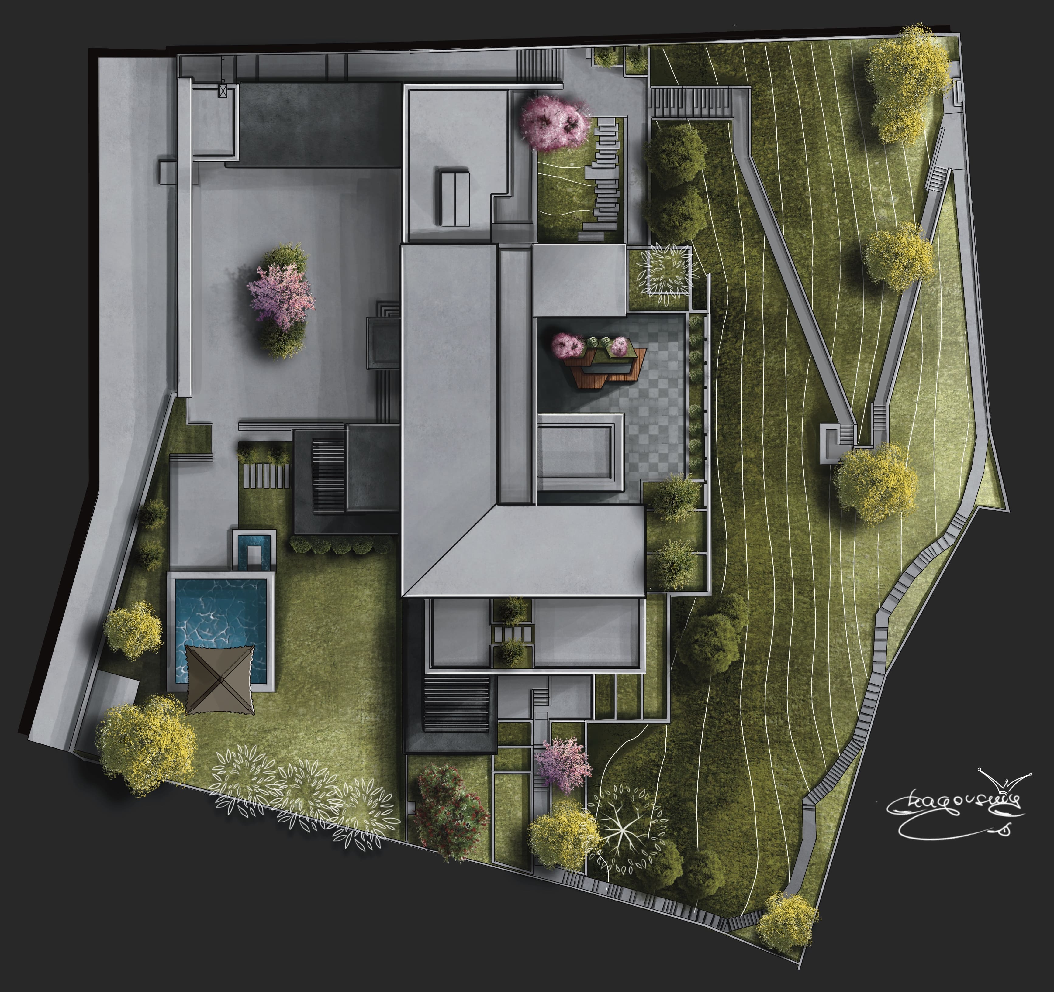 当代高科技风格住宅-5