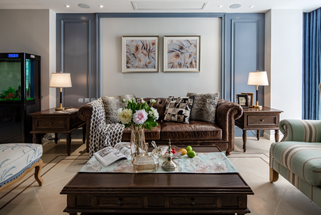 《橙熹设计》宁波现代美式别墅,温馨浪漫,打造舒适居家空间-20