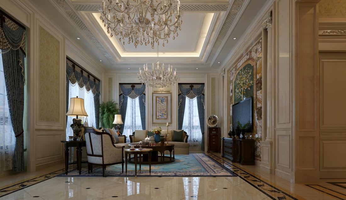 龙首山庄舒适宜居客厅设计-6