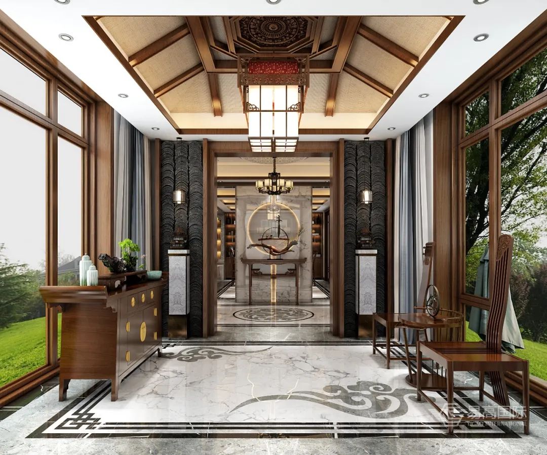 新中式别墅设计,武登高打造 460㎡优雅奢华空间-15