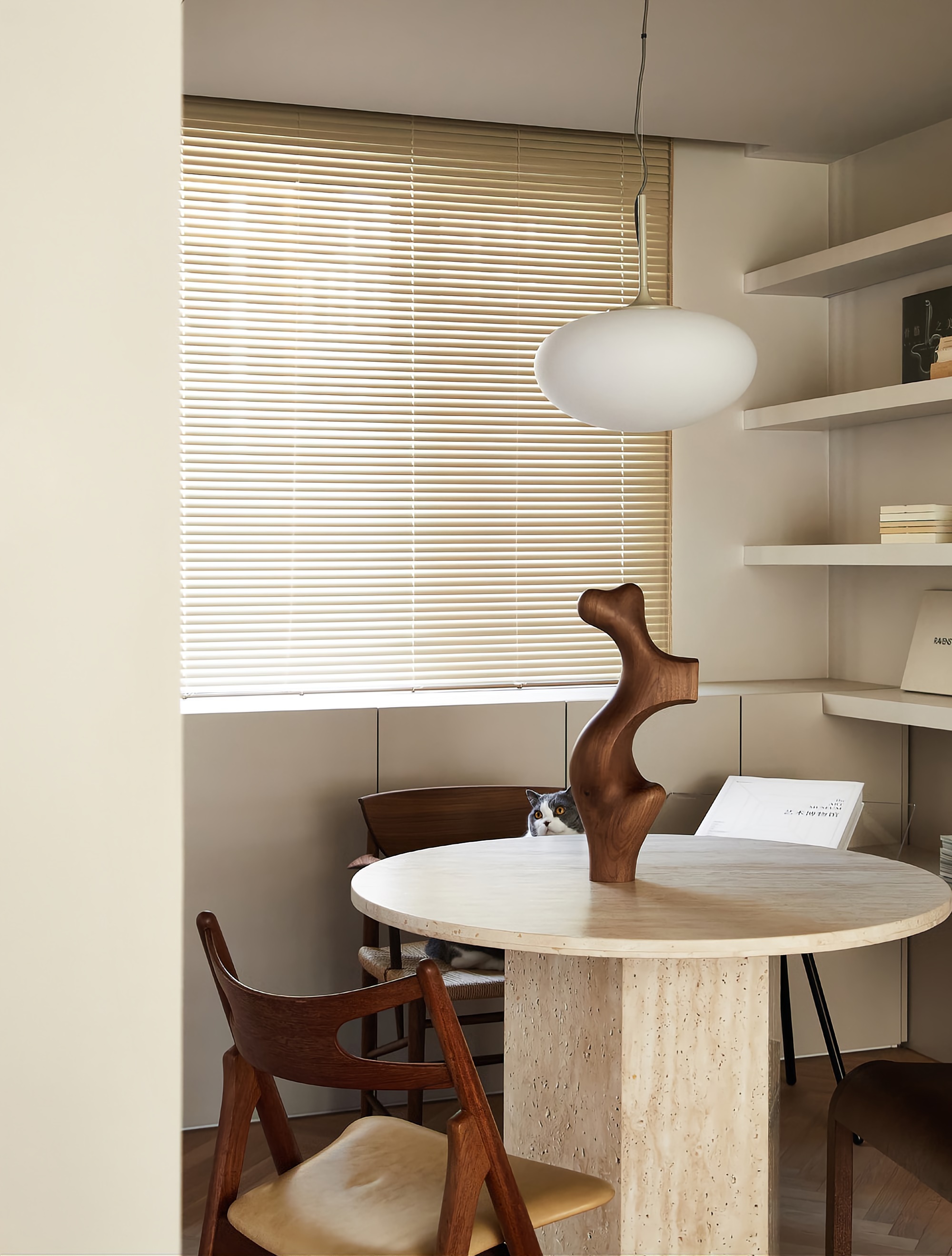 NOTHING DESIGN 奶油复古感公寓-20