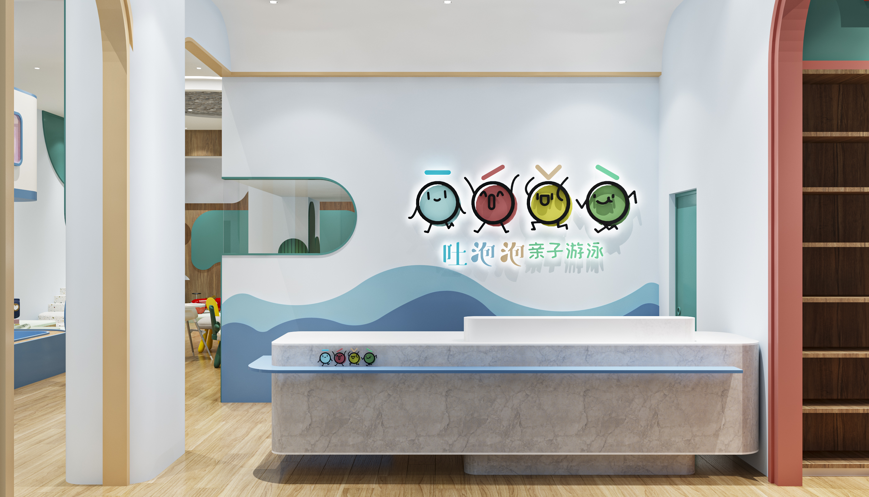 吐泡泡亲子游泳俱乐部番禺店 2·0丨中国广州丨意匠工作室-7