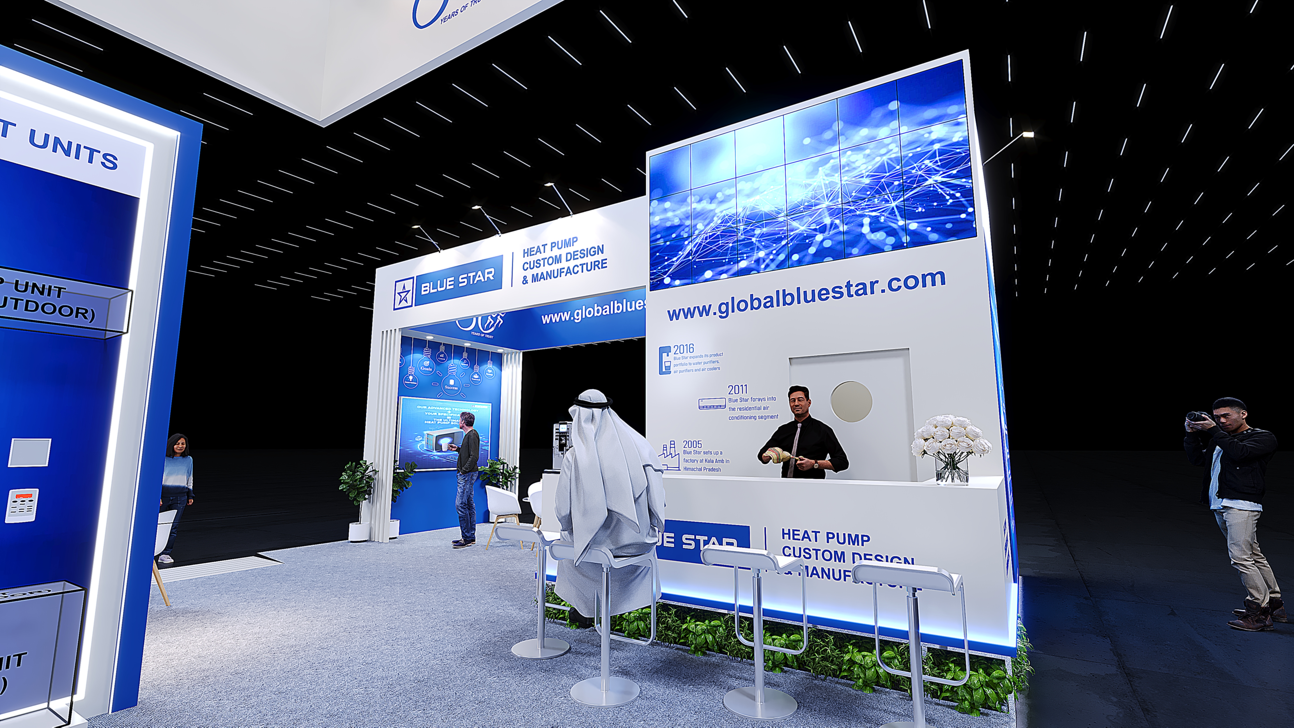 Blue Star | 4 Side Open Stall-9