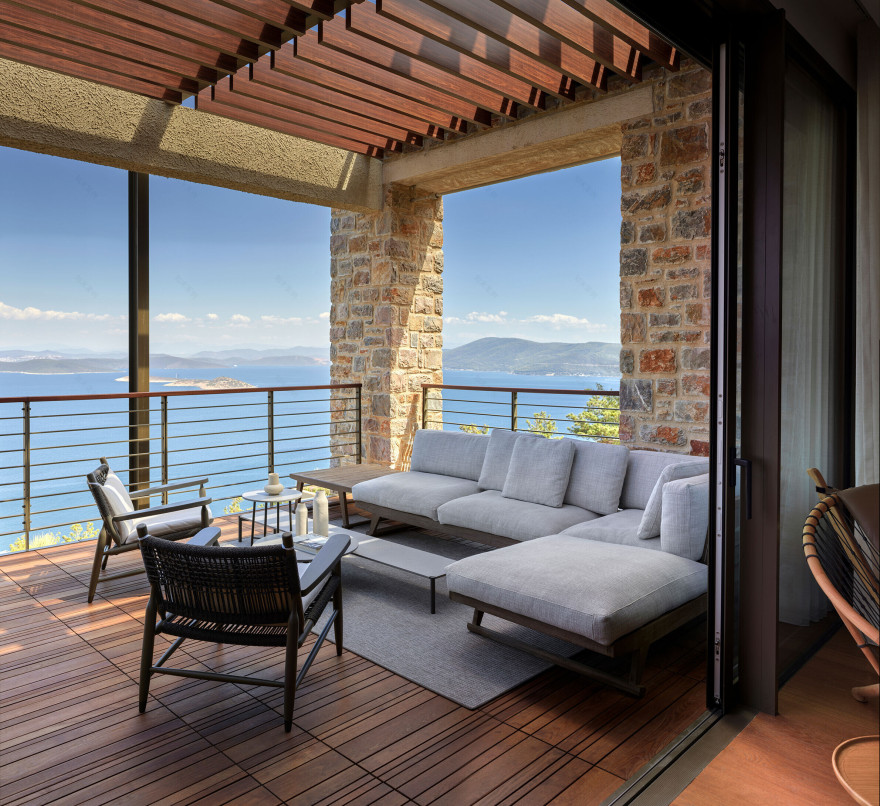 土耳其 Bodrum 现代海景私宅设计丨土耳其穆拉-9