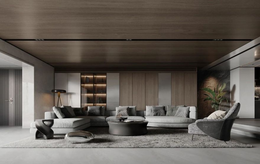 150 款沙发背景墙设计-134