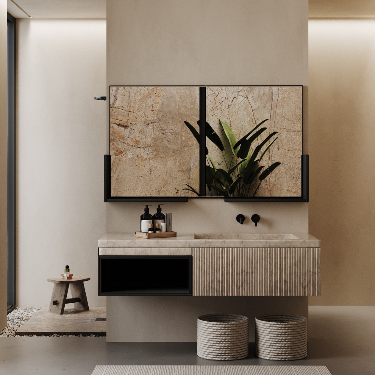 极简侘寂风公寓，质朴的高级感！-12