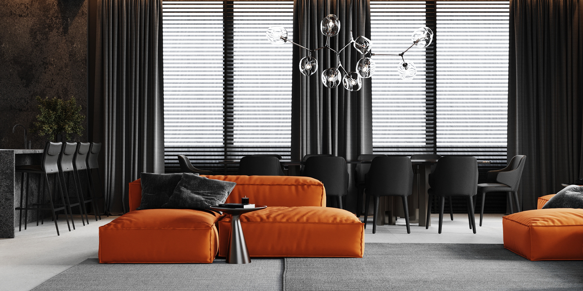 黑色+橘色 见证激情的力量,打造经典时尚-2