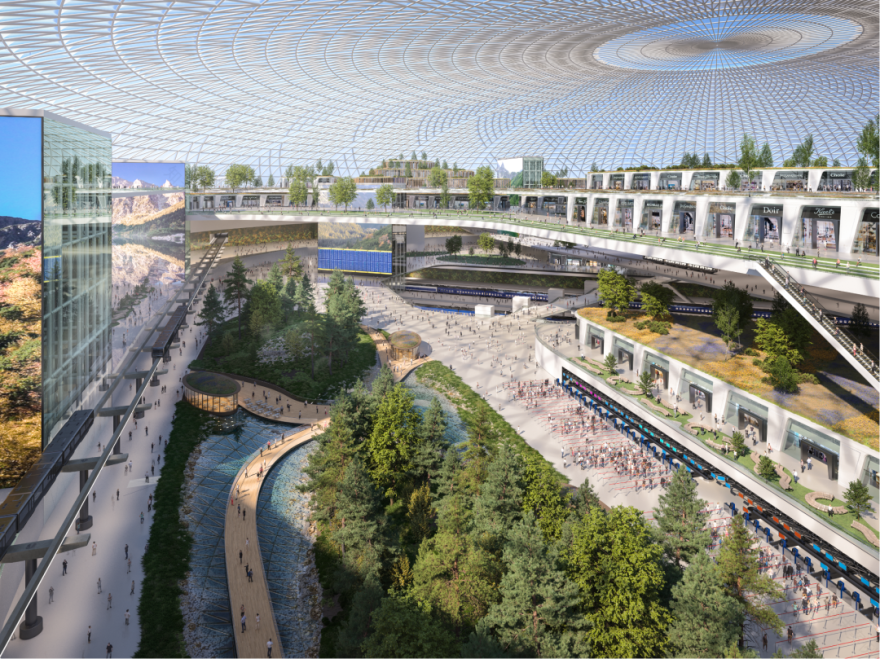 CT-TOD案例|Solidarity Transport Hub,集航空与铁路于一体的大型多式联运换乘中心-30