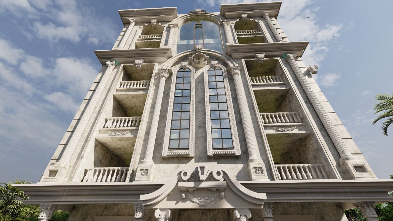 Classic Residential Facade-4