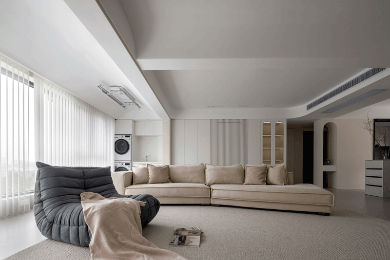 140㎡现代简约婚房设计-13